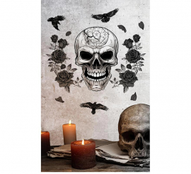 Skull Wall Sticker 25x70 cm