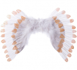 White and Gold Angel Wings of 55x40 cm