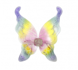 Asas de fada multicoloridas 50x45 cm