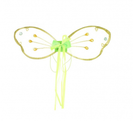 Green and gold fairy wings