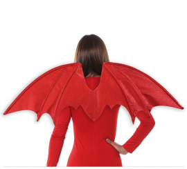 Bright Red Wings 91X37 cms