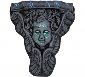 Pedra imitação Dark Angel com som 48x53 cm