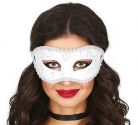 Elegant white adult mask