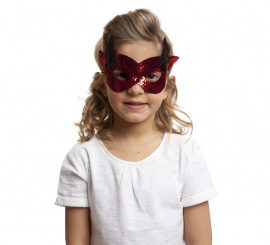 Demon Mask with Sequins.