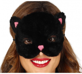 Máscara de gato preto