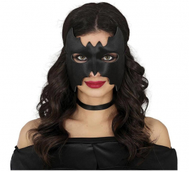 Máscara de morcego com asas abertas