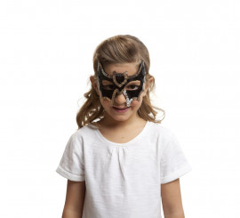 Máscara de morcego com tachas