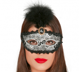 Máscara de caneta prateada