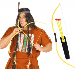 Arco indiano com flechas de 75 cm