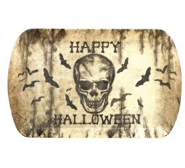 Bandeja com Caveira 39x24 cm