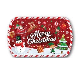 Merry Christmas pvc tray 39x24 cm