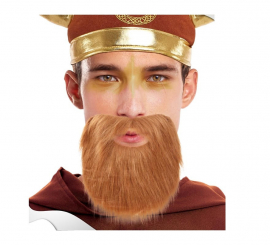 Barba lisa e castanha clara