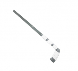 Taco de hóquei cinza e branco de 90 cm