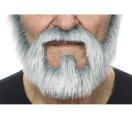 Barba branca e cinza