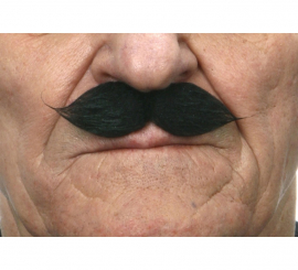Bigode vintage preto