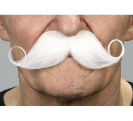 Bigode francês branco