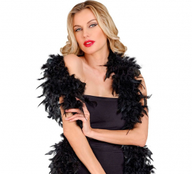 Black Feather Boa of 1.80 m and 50 g