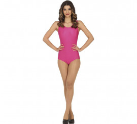 Body ou maillot fúcsia sem mangas para mulher