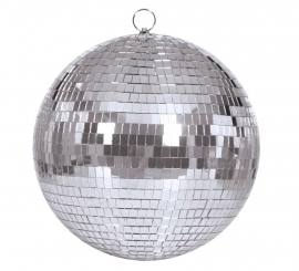 Bola de espelho disco prata anos 70 de 10 cm