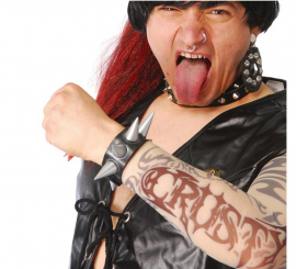 1 bolsa de pulseira punk