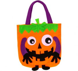 Saco de abóbora para doces ou travessuras