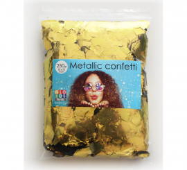 250 g bag of 10x10 mm square Gold Color Confetti