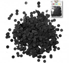 15 gram black confetti bag