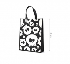 Saco de caveiras brancas 38x30x10 cm