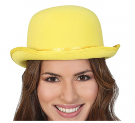 Chapéu-coco amarelo de alta qualidade