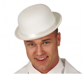 White Felt Bowler Hat