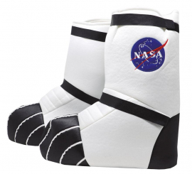 Black and white astronaut boots