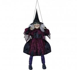 Witch on 100 cm light, sound and movement swing