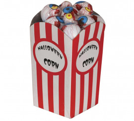Caixa de pipoca com olhos sangrentos 9x8x16 cm