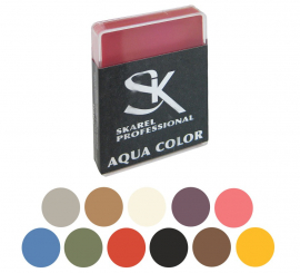 Caixa de maquiagem profissional com água de 12 gr em várias cores