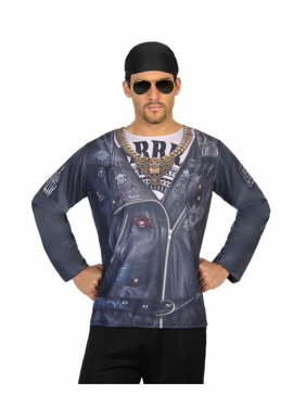 T-shirt de motoqueiro para homem