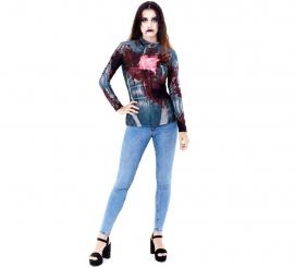 Camiseta ou Fato de zumbi para mulher