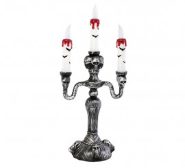 Skulls candelabra with light 385x12x17 cm