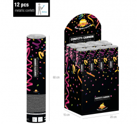 Canhão Kabuki ou tubo de confete de 60 cm para casamentos e celebrações