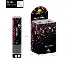 Canhão Kabuki ou tubo de confete de 80 cm para casamentos e celebrações