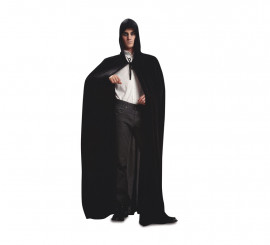 Black Velvet Hooded Cape for Adults