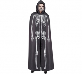 145cm Hooded Skeleton Cape