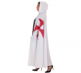 White Templar Cape with cross for adults