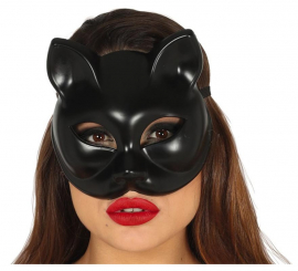 Máscara de gato preto