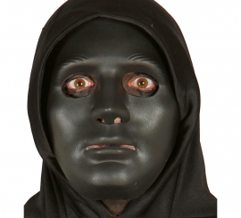 Máscara preta para o Halloween