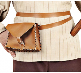 Carteira medieval de imitação de couro de plástico