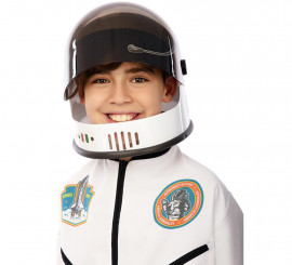 Capacete astronauta infantil preto e branco 21x23x22 cm