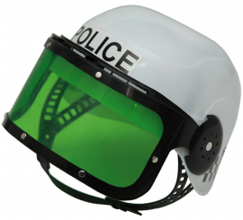 Capacete policial com viseira para crianças