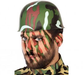Capacete de camuflagem militar