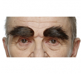 Brown blunt eyebrows