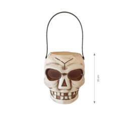 Cesta de Caveira em Marfim 20cm